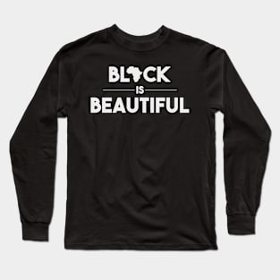 black is beautiful africa afro african gift idea power freedom lives matter Long Sleeve T-Shirt